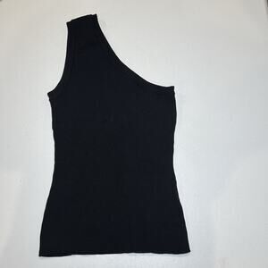 Vici One‎ Shoulder Knit Black Tank Top Size XS